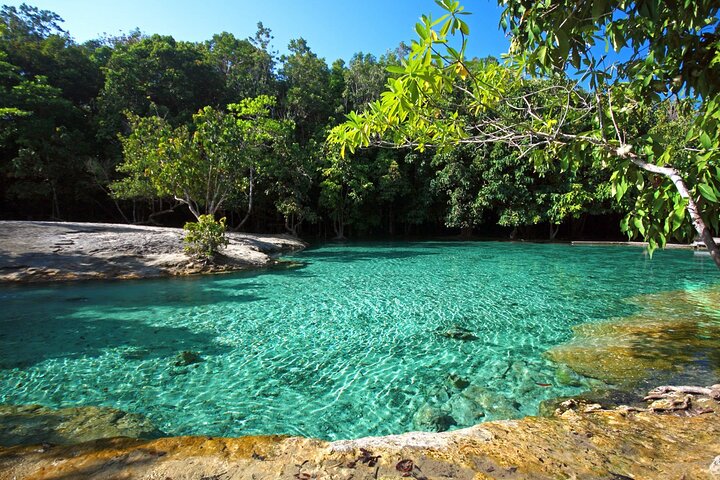Krabi Jungle Adventure: Explore Tiger Cave, Emerald Pool & Hot Springs!