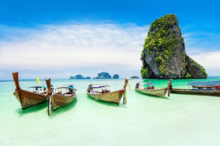 Krabi's 4 Islands Adventure: Snorkel, Swim & Explore by Longtail Boat!