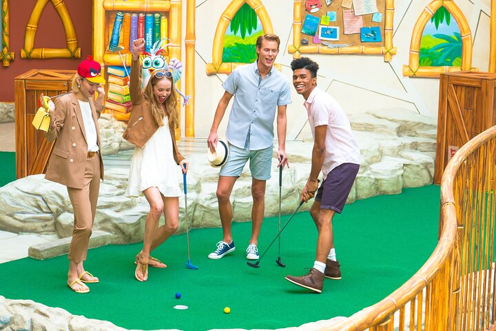 Tee Off with the Angry Birds: A Mini-Golf Adventure at American Dream!