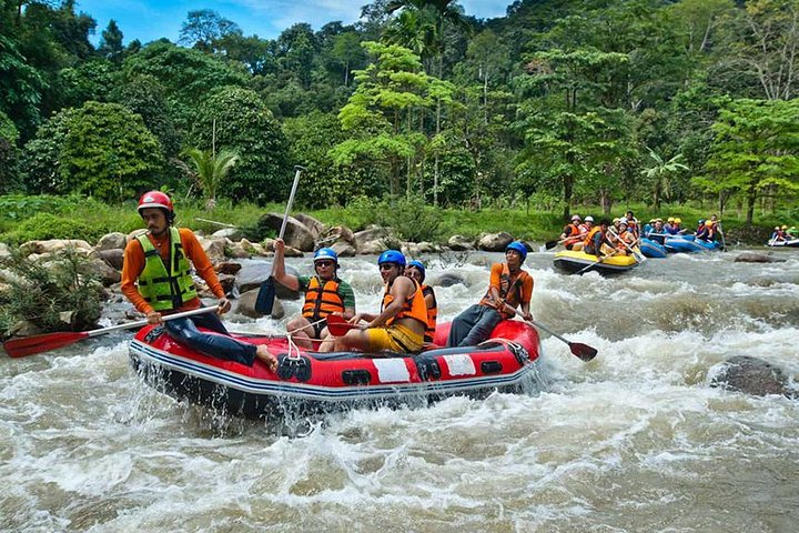 Thrill-Seeker's Delight: Krabi White Water Rafting & Monkey Cave Adventure