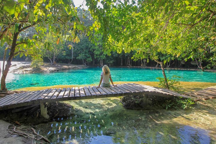 Krabi's Natural Wonders: Emerald Pool & Tiger Cave Temple Day Trip