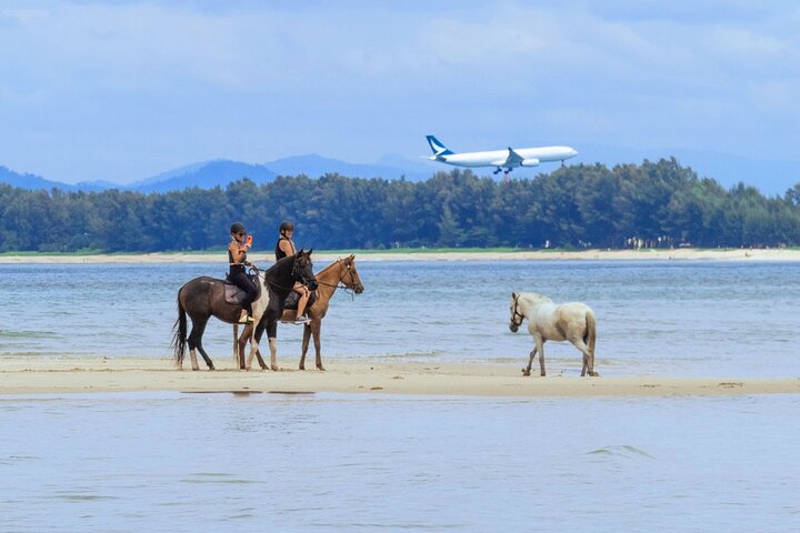Phuket Beach Horseback Ride: Gallop by the Sea & Soar with the Planes!